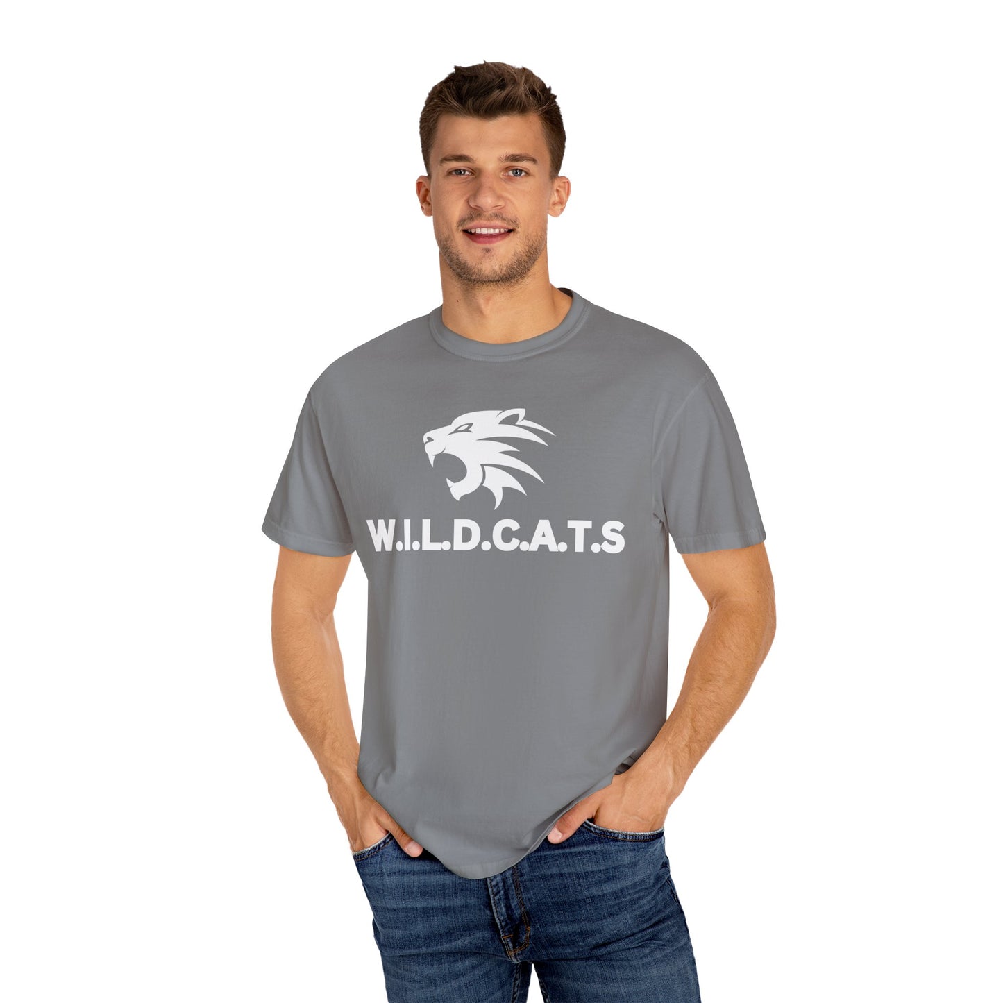 Wildcats Christian White Letters & Image Specialty