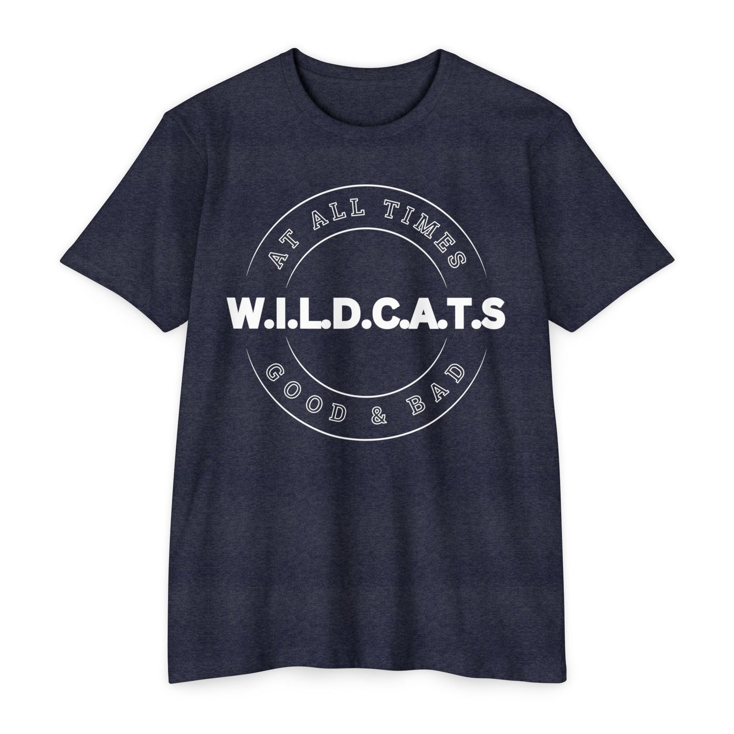 Adult Wildcats Christian White Letters & Picture Premium tee