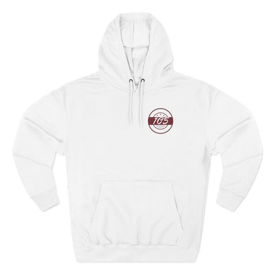Adult 105 Christian Marron and White Letters Hoodie