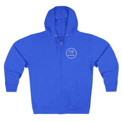 Clothe Yourself White Hoodie Zipper (scripture)