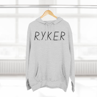 Adult RYKER Christian Black Letters Pullover Hoodie