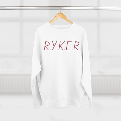RYKER Christian Marron Letters Crewneck