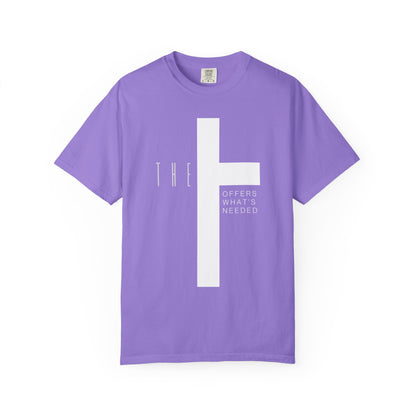Adult T-Town Christian White Letters & Cross