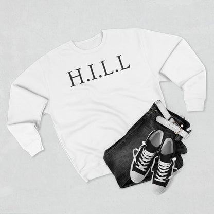 Adult Hill Christian Black Words Crewneck