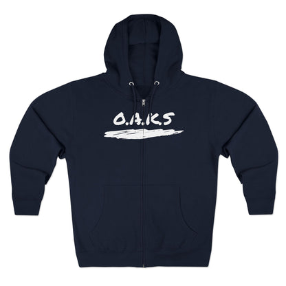 Adult Oaks Christian White Zipper Hoodie