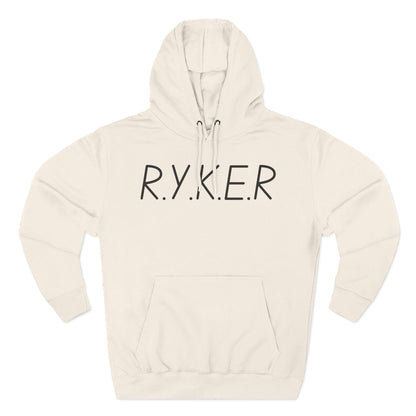 RYKER Christian Black Letters Hoodie