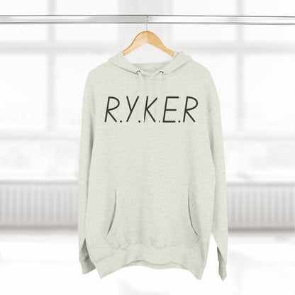 RYKER Christian Black Letters Hoodie