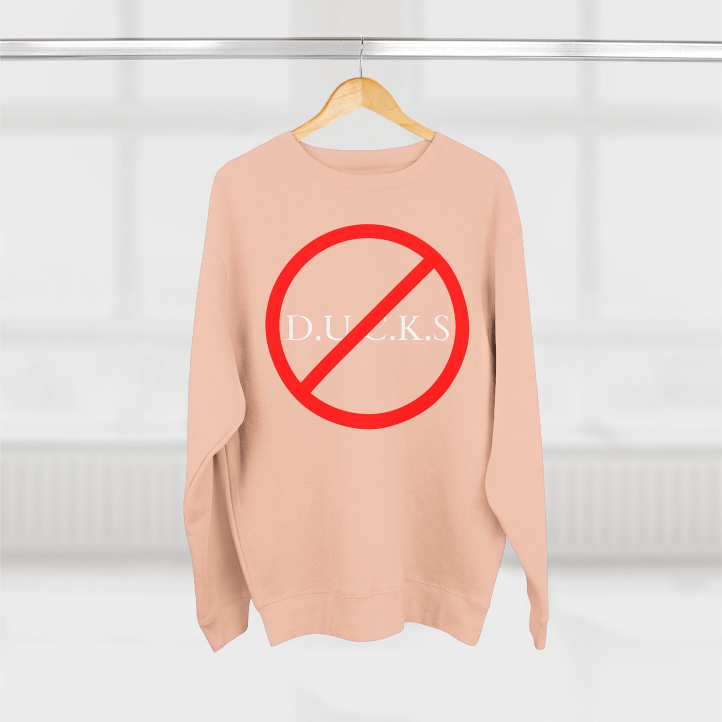 DUCKS Christian White Crewneck