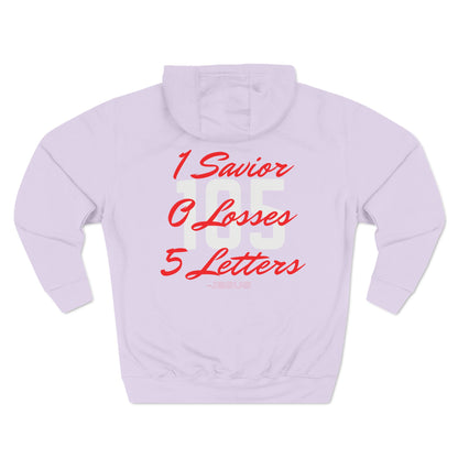 Adult 105 Christian Red and White Letters Hoodie