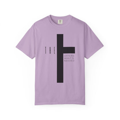 Adult T-Town Christian Black Letters & Cross