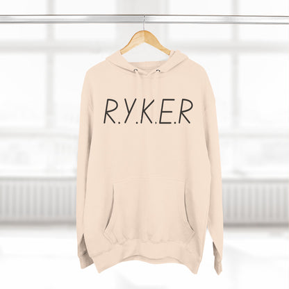 RYKER Christian Black Letters Hoodie