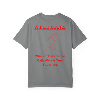 Wildcats Christian Red Letters & Picture