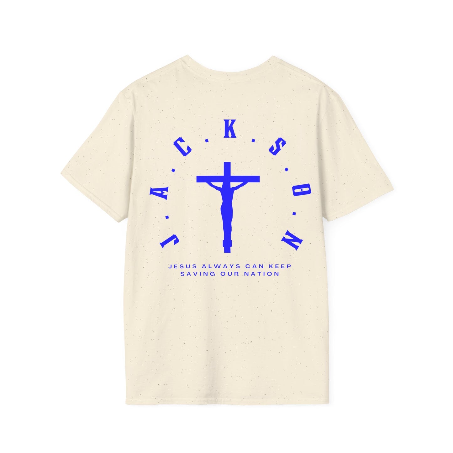 Jackson Believing Christian Blue Letters & Cross