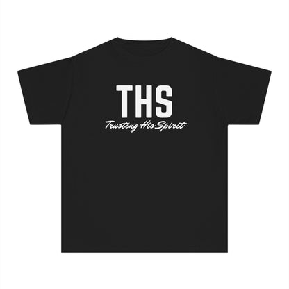 Youth THS Christian White Words Heavyweight Tee