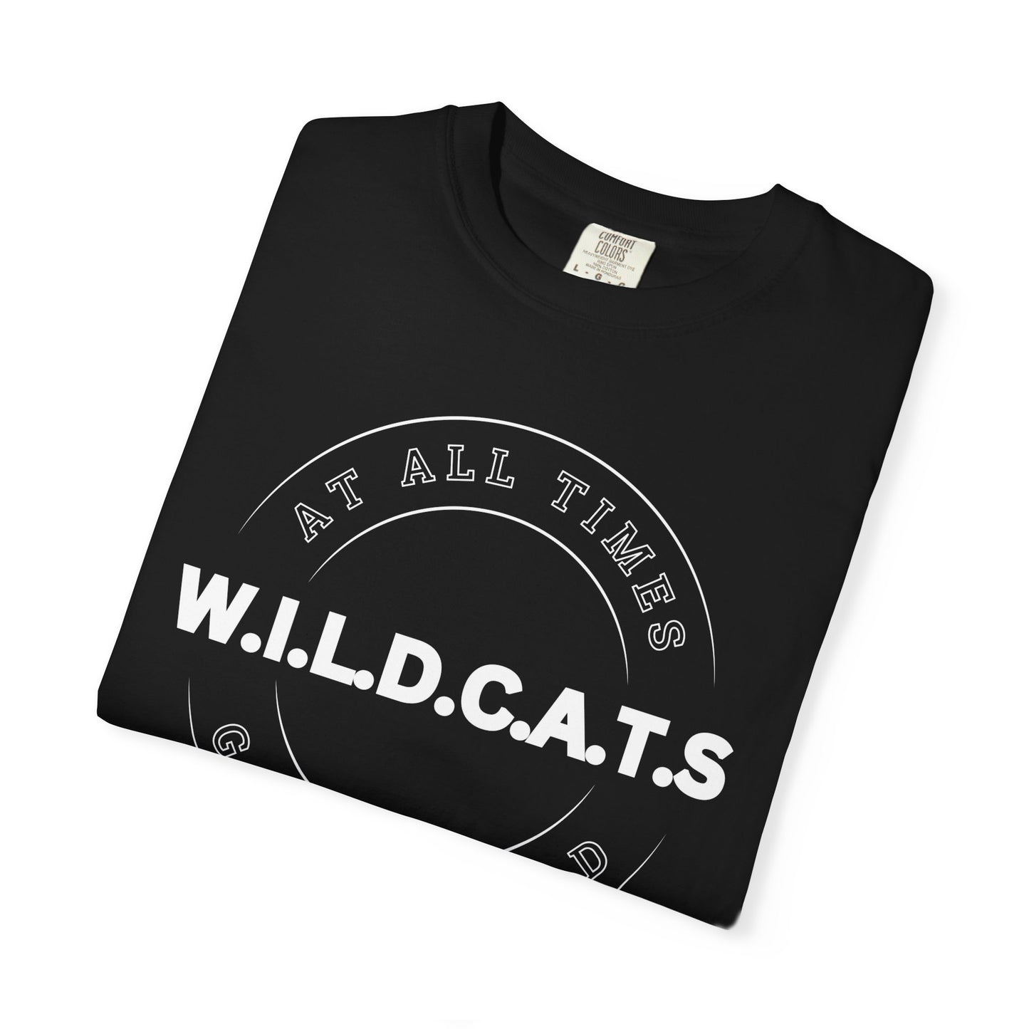 Adult Wildcats Christian White Letters & Picture Heavyweight