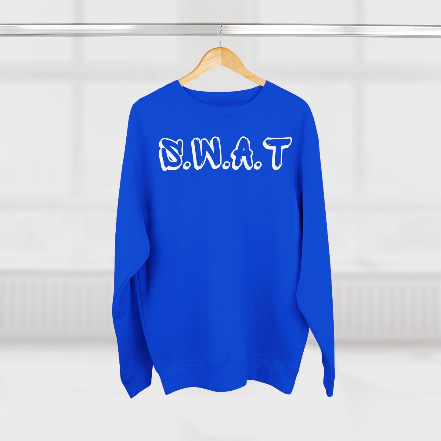 Adult Swat Christian White Words Crewneck