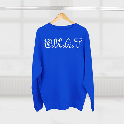 Adult Swat Christian White Words Crewneck
