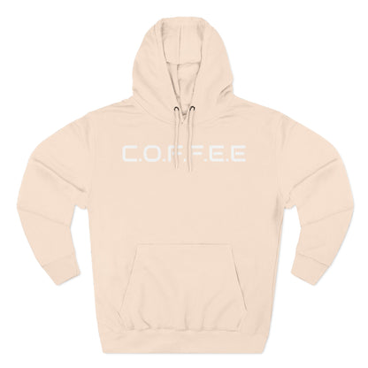 Adult Coffee Christian White Letters & Image Hoodie