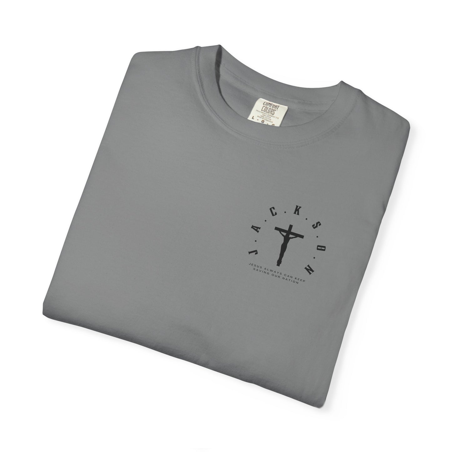 Adult Jackson Christian Black Letters & Cross Heavyweight