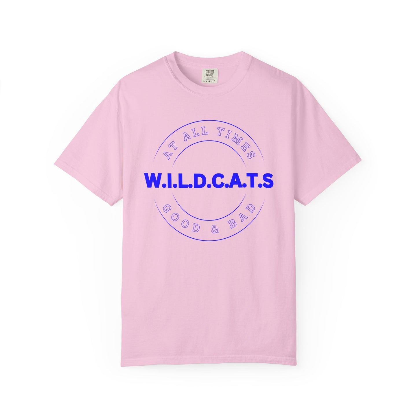 Wildcats Christian Blue Letters & Picture