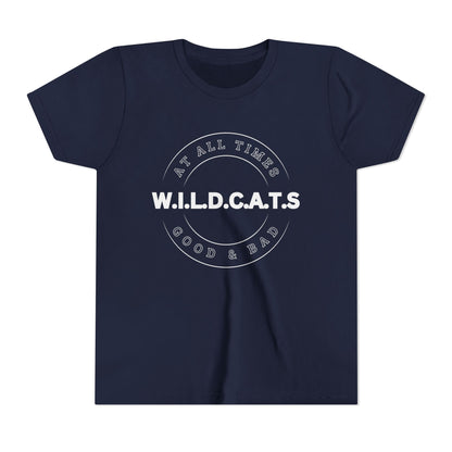 Youth Wildcats Christian White Letters & Picture