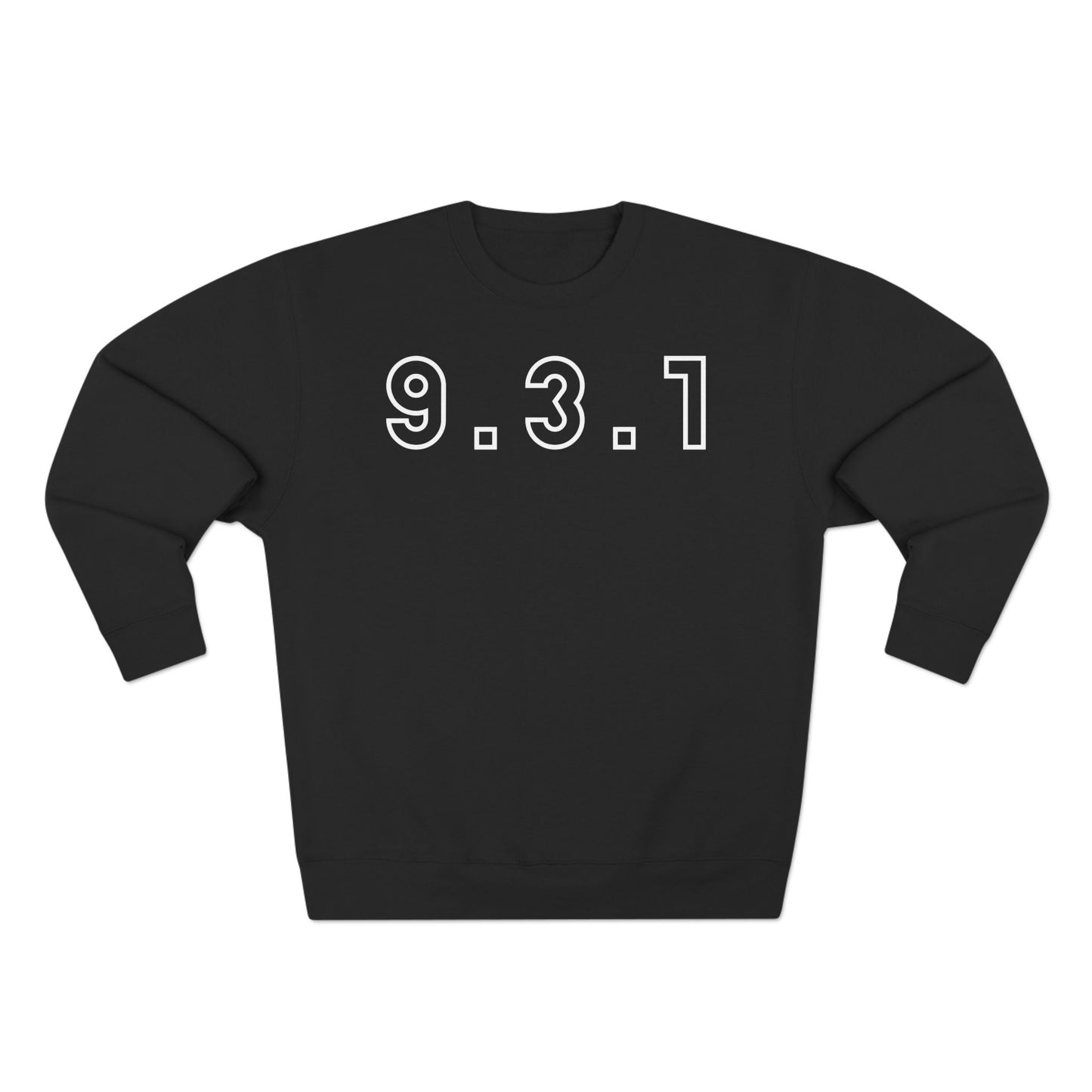Adult 931 Crewneck White Words