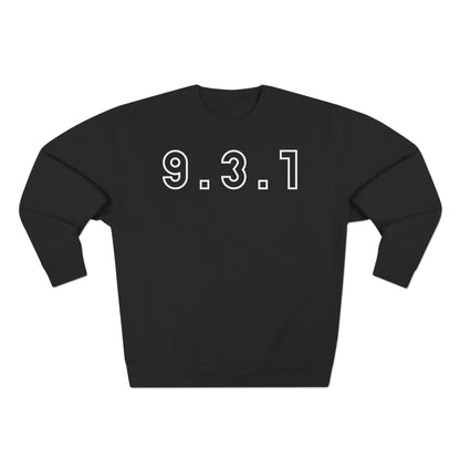 Adult 931 Crewneck White Words