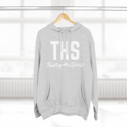 Adult THS Christian White Letters Hoodie
