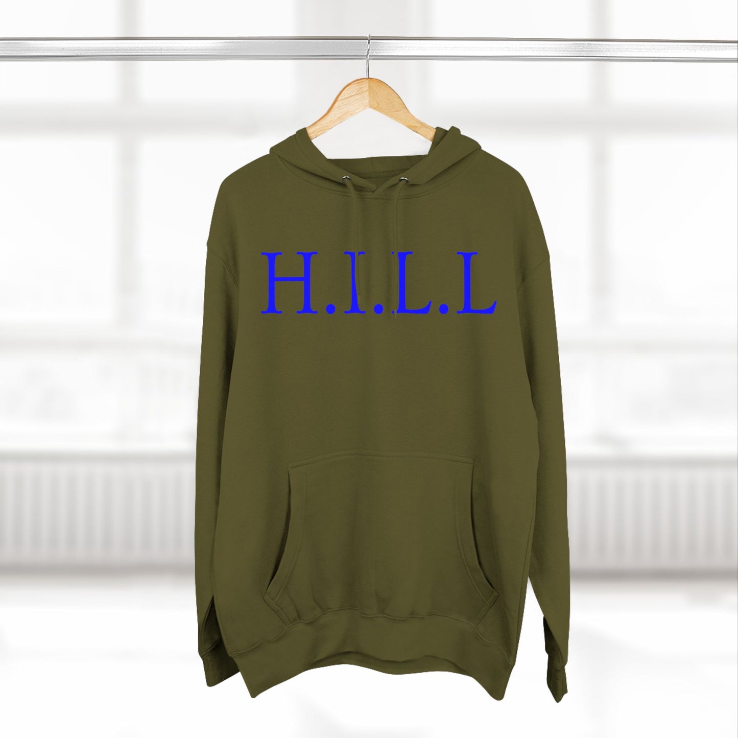 Hill Christian Blue Words Hoodie