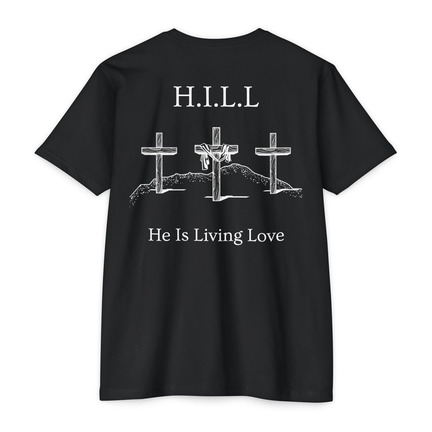 Adult Hill Christian White Words Premium tee
