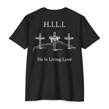 Adult Hill Christian White Words Premium tee