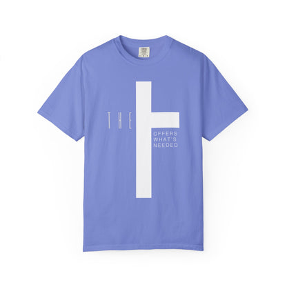 Adult T-Town Christian White Letters & Cross