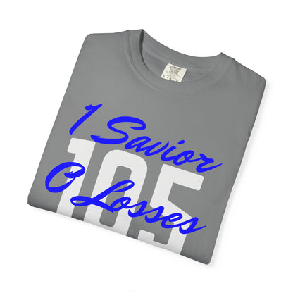 Adult 105 Christian Blue and White Letters