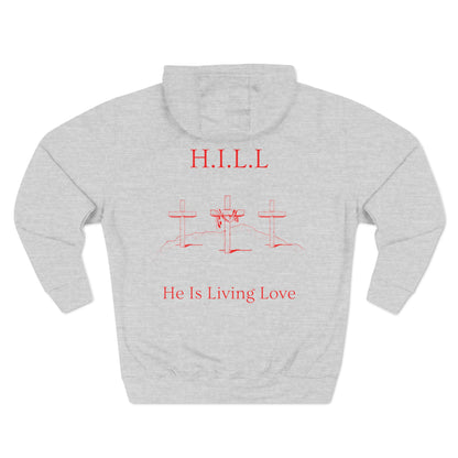 Hill Christian Red Words Hoodie