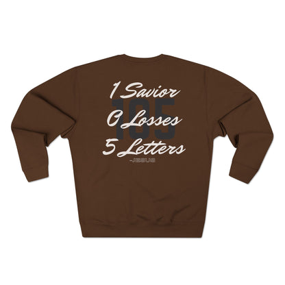 Adult 105 Christian White and Black Letters Crewneck