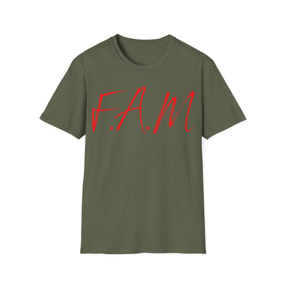 Fam Christian Red Letters & Image