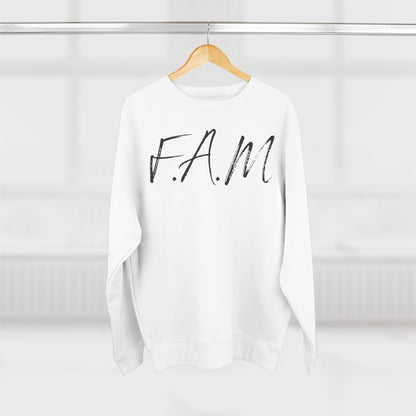 Adult Fam Black Words Crewneck