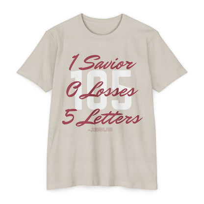 Adult 105 Christian Marron and White Letters Blended