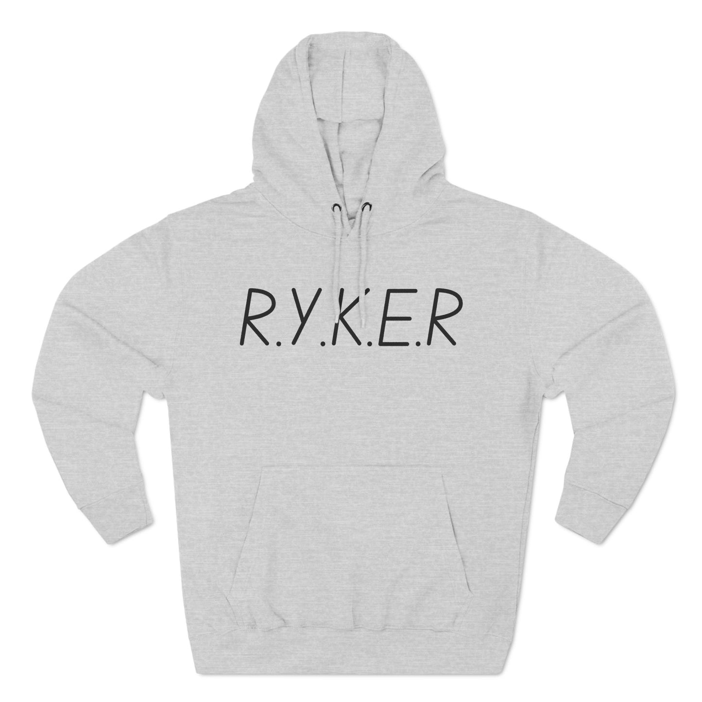 RYKER Christian Black Letters Hoodie