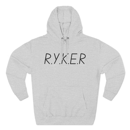 RYKER Christian Black Letters Hoodie