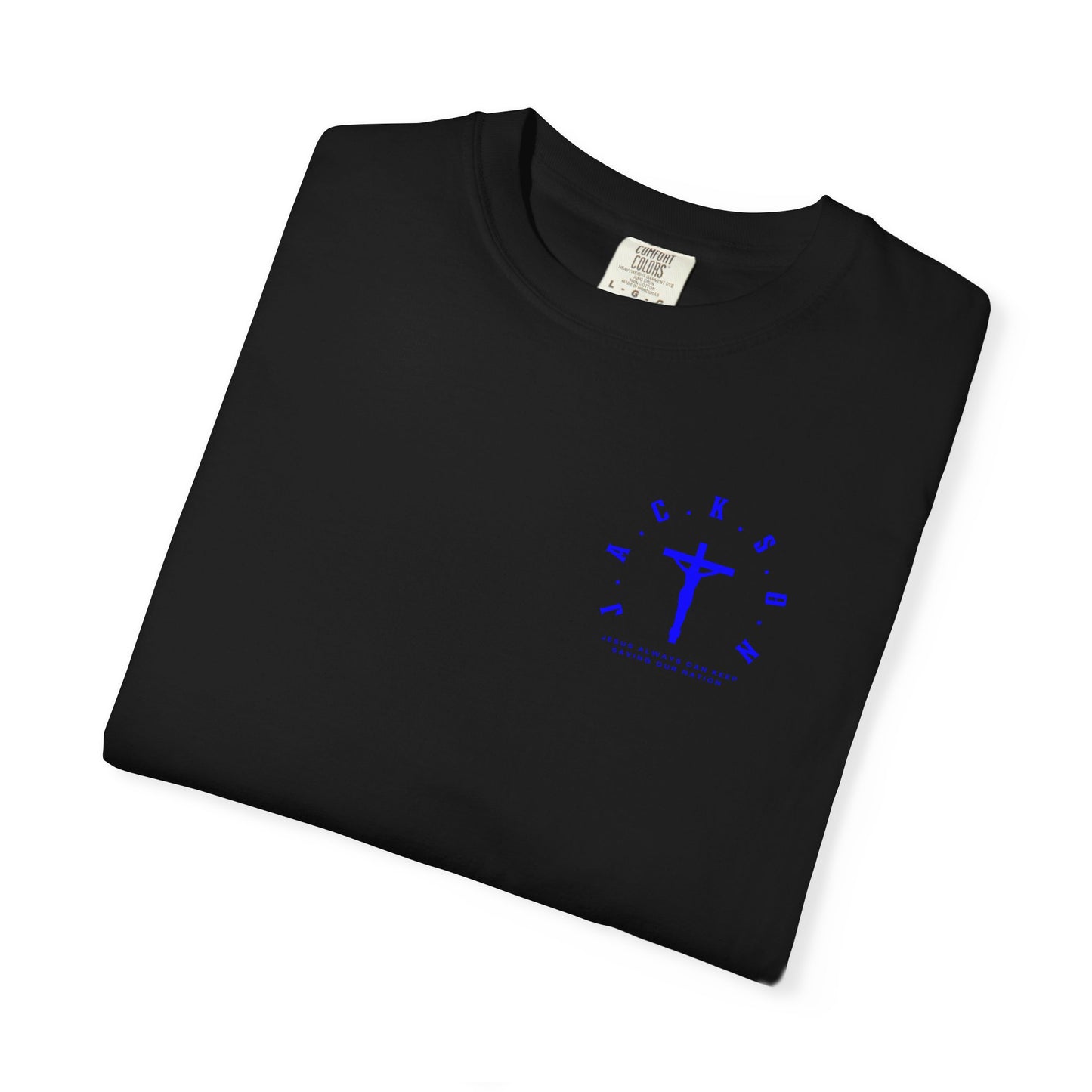 Jackson Believing Christian Blue Letters & Cross