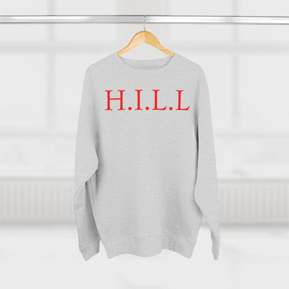 Hill Christian Red Words Crewneck
