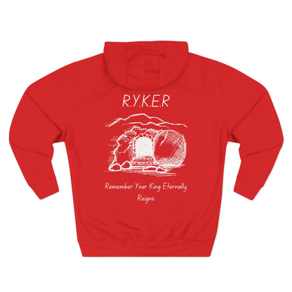 Adult RYKER Christian White Letters Pullover Hoodie