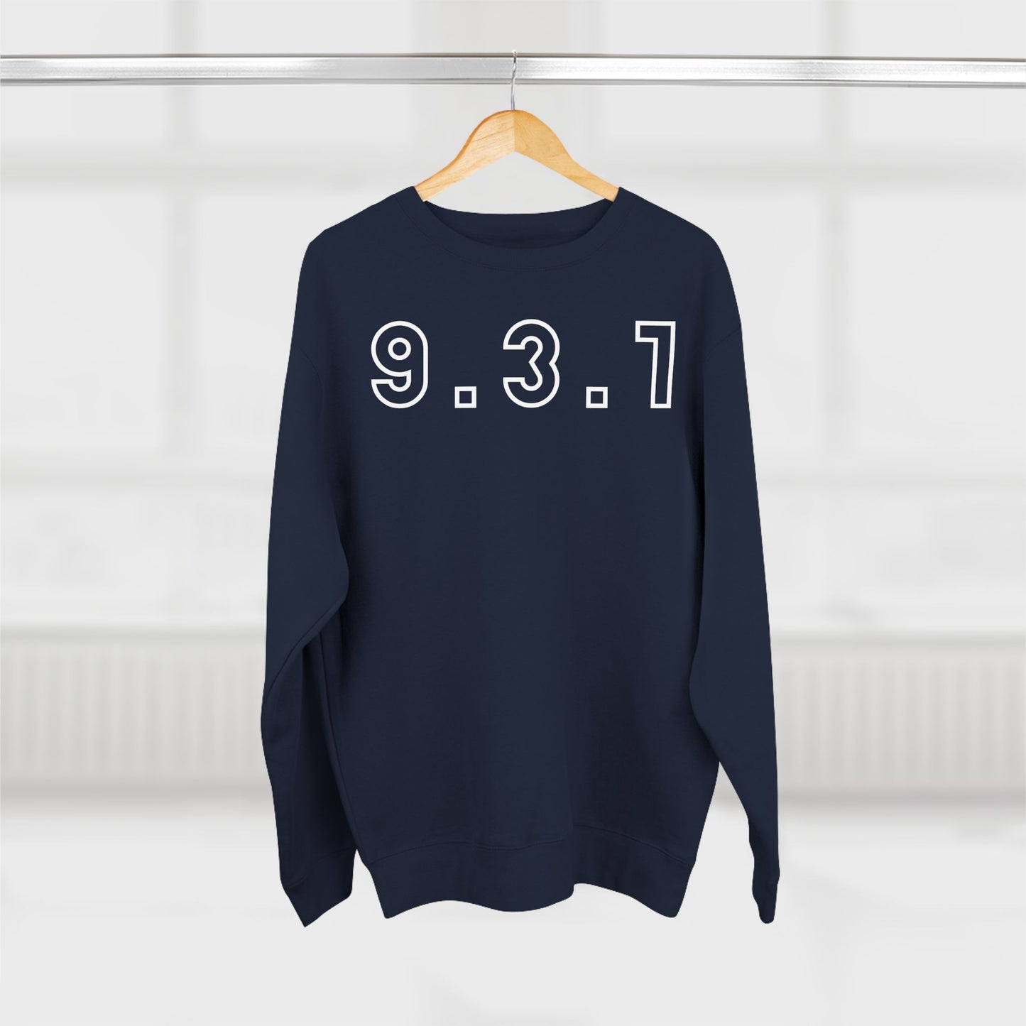 Adult 931 Crewneck White Words