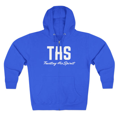 Adult THS Christian White Letters Hoodie Zipper