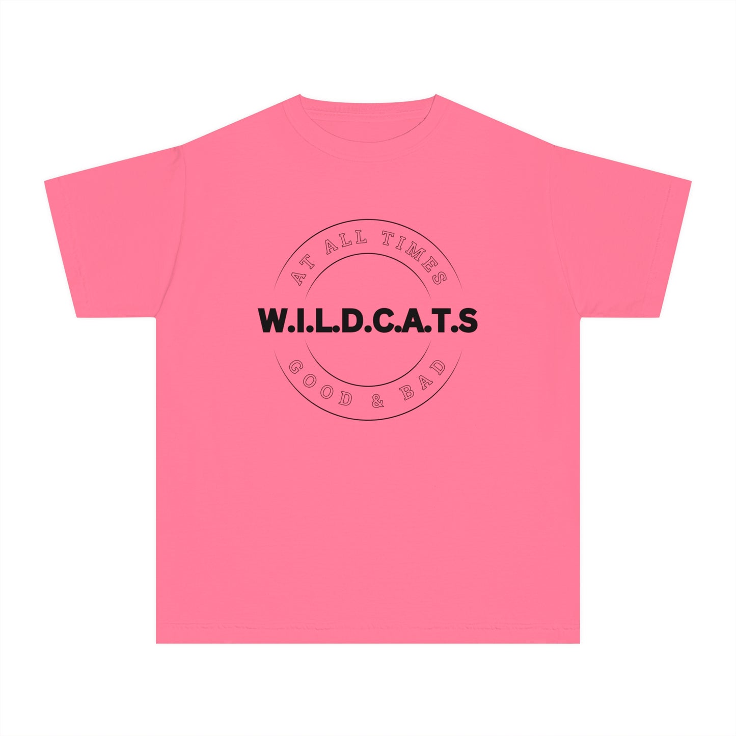 Youth Wildcats Christian Black Letters & Picture