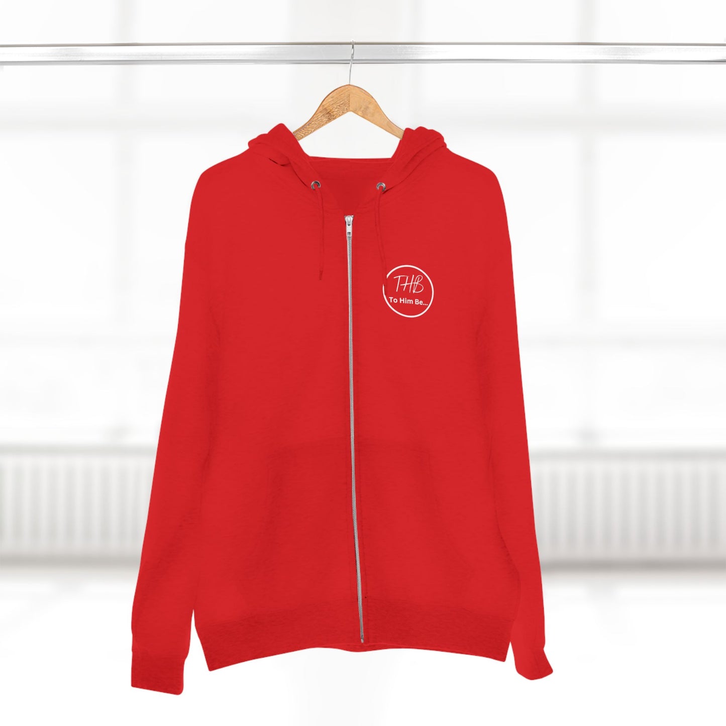 Clothe Yourself White Hoodie Zipper (scripture)