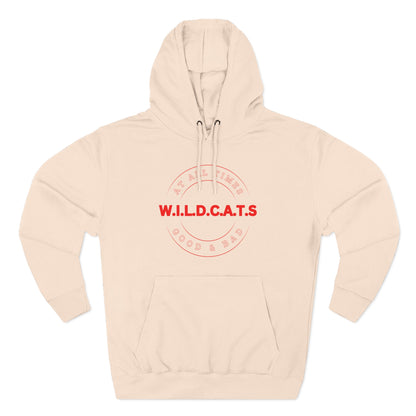 Wildcats Christian Red Letters & Picture Hoodie