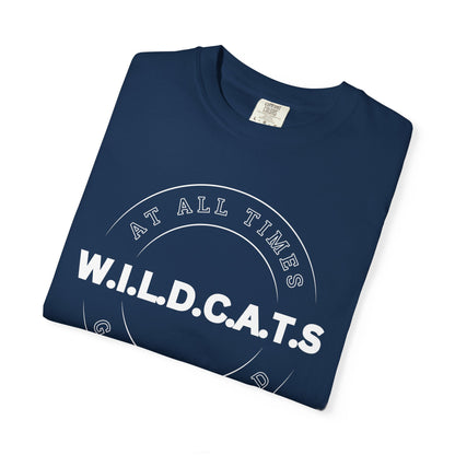 Adult Wildcats Christian White Letters & Picture Heavyweight