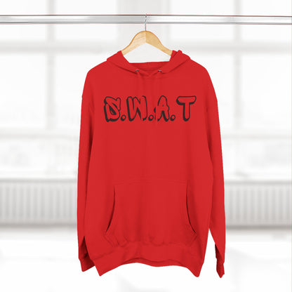 Adult Swat Christian Black Words Pullover Hoodie